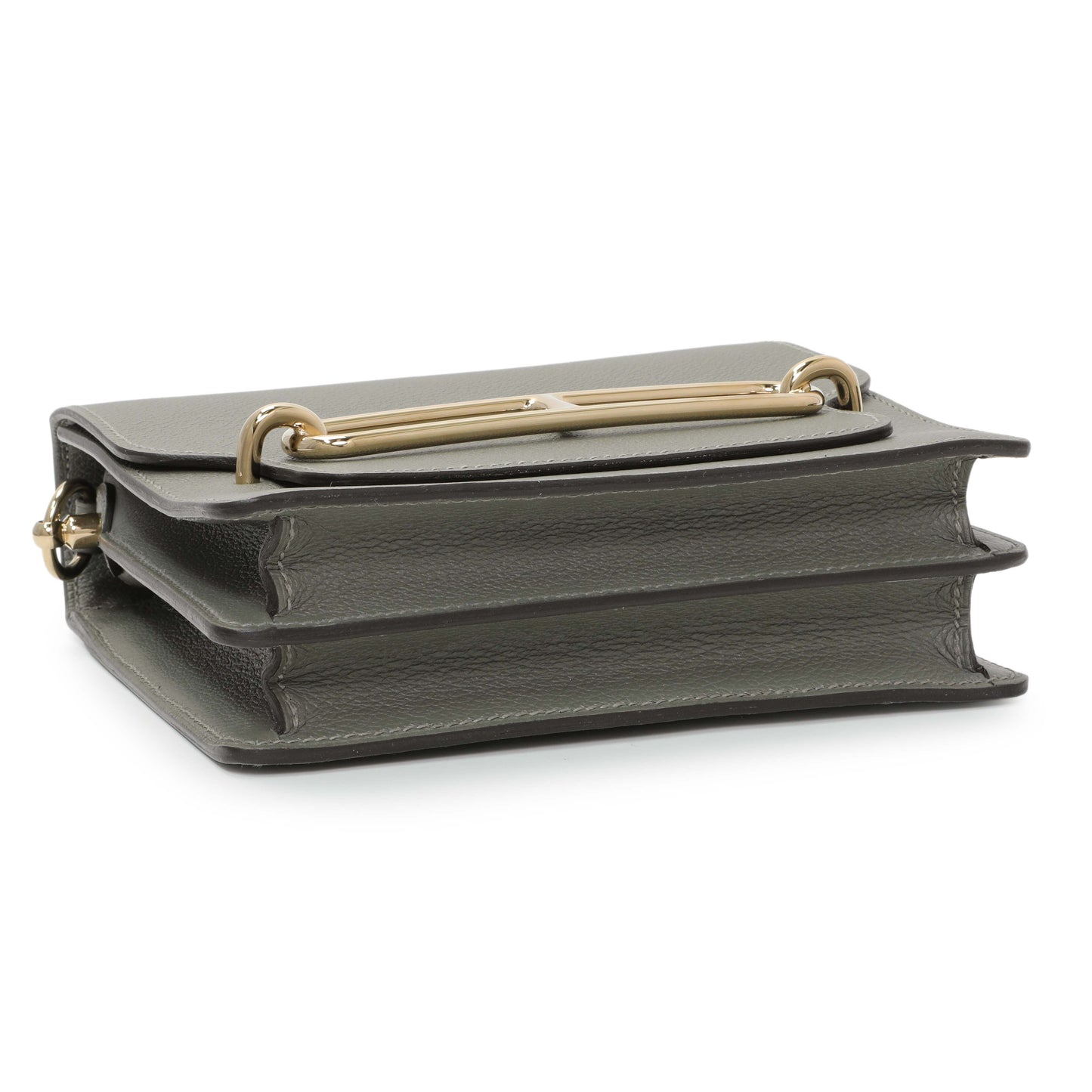 Exclusive Hermes Gris Meyer Evercolor Mini Roulis 18 — Back View