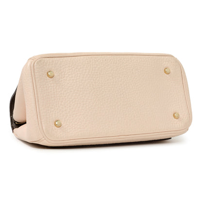 Exclusive Christian Dior Light Pink Bullcalf Mini Be Dior Flap — Back View