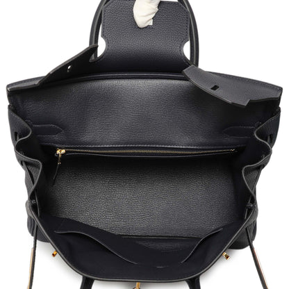 Exclusive Hermes Bleu Nuit Togo Birkin 30 — Top View