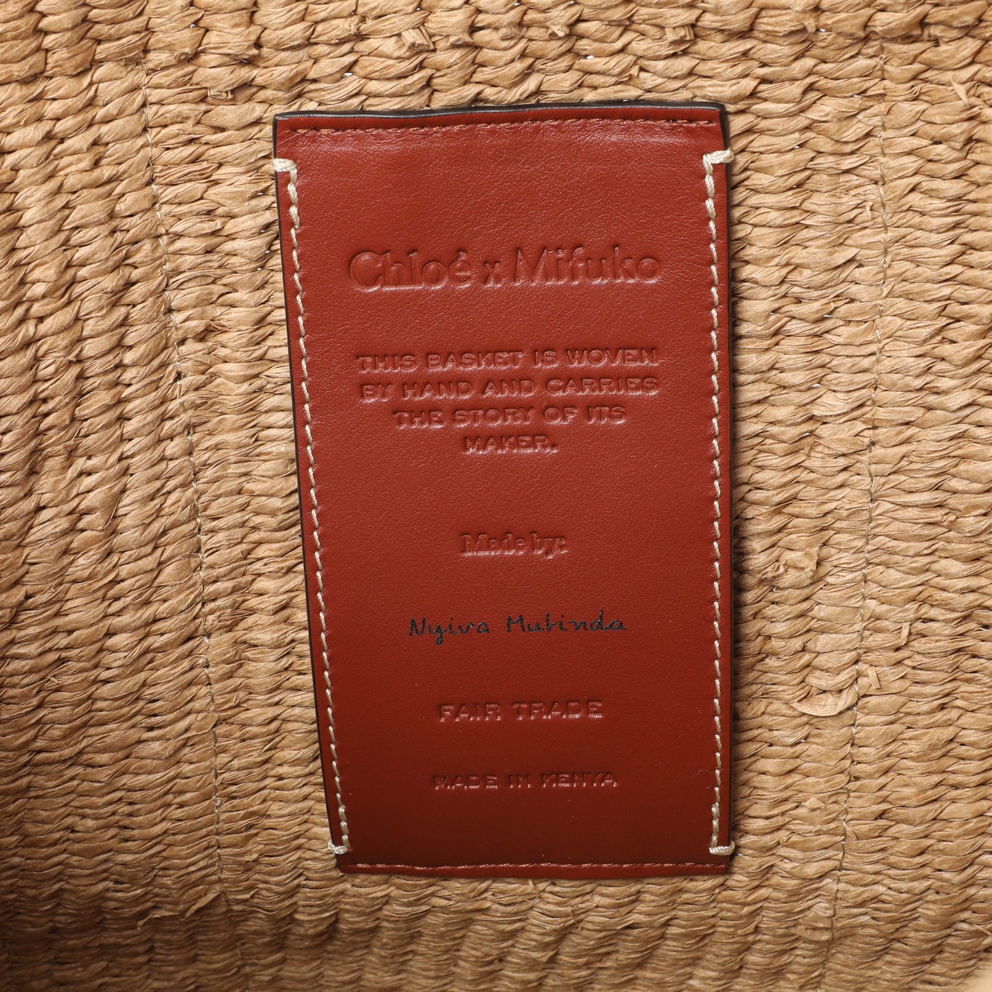 Exclusive Chloe Raffia Large Woody Basket Bag — Lifestyle View