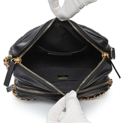 Exclusive Chanel Black Quilted Calfskin Small Camera Case — Alternate View 10