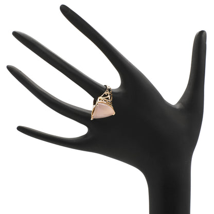 Exclusive 18K Yellow Gold Chalcedony Ring — 5.25 — Side View