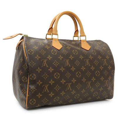 Exclusive Louis Vuitton Monogram Speedy 35 — Side View