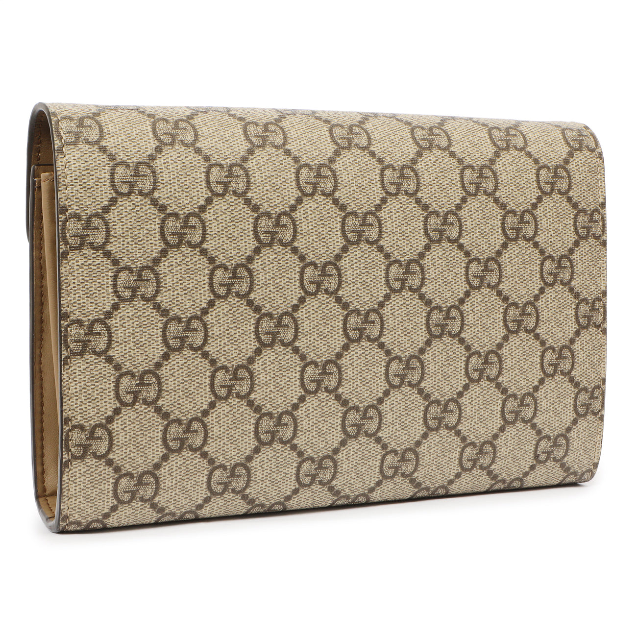 Exclusive Gucci GG Supreme Monogram Mini Dionysus Chain Wallet — Side View