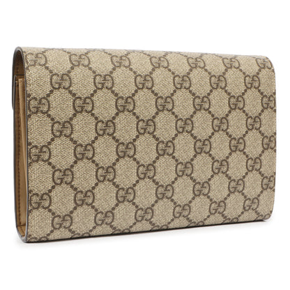 Exclusive Gucci GG Supreme Monogram Mini Dionysus Chain Wallet — Side View