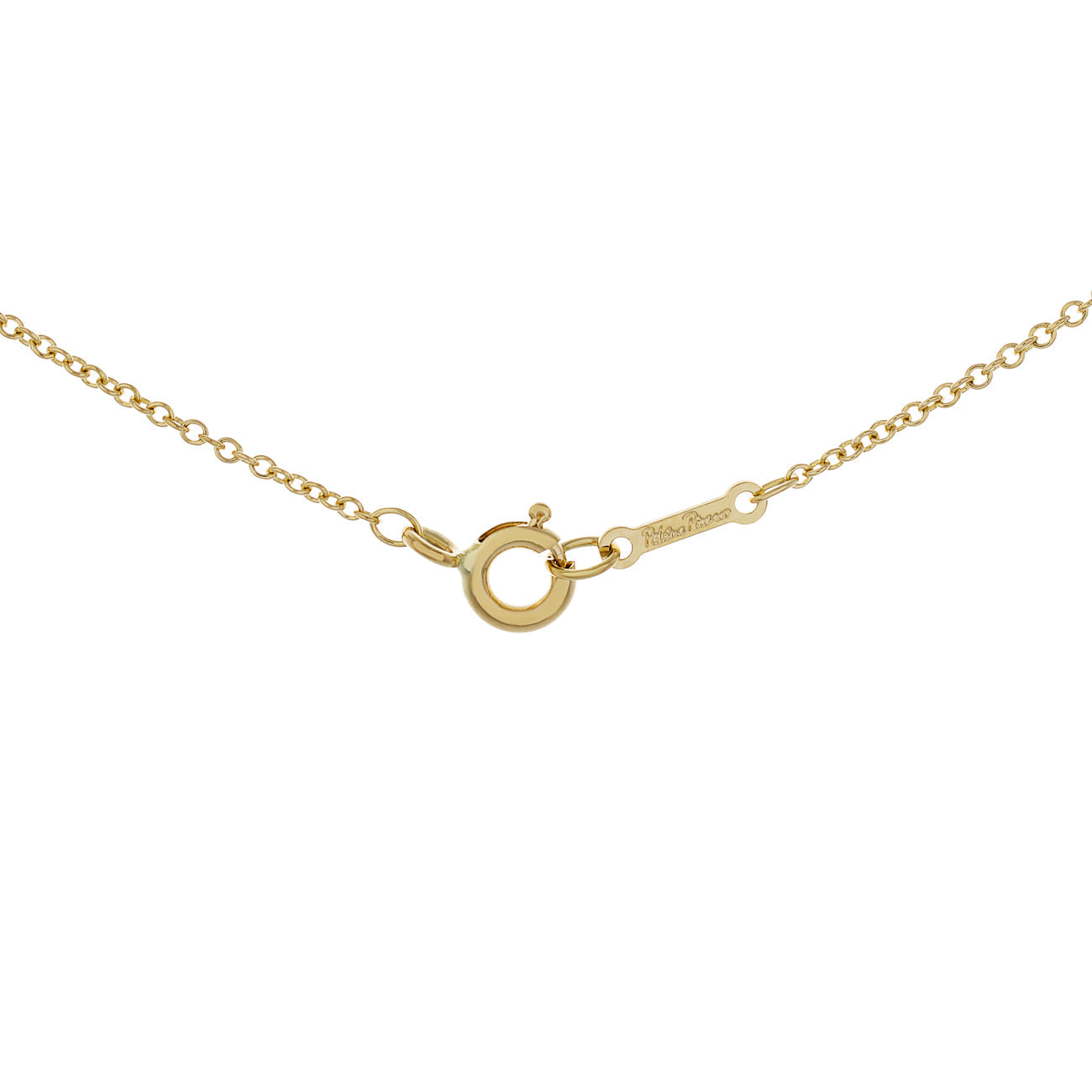 Exclusive Tiffany & Co. 18K Yellow Gold Paloma Picasso Graffiti X Pendant Necklace — Top View