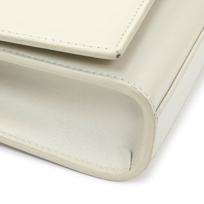Exclusive Saint Laurent Ivory Calfskin Kate Belt Bag — Top View