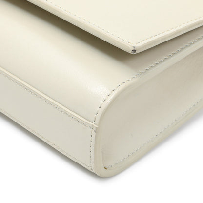 Exclusive Saint Laurent Ivory Calfskin Kate Belt Bag — Detail View