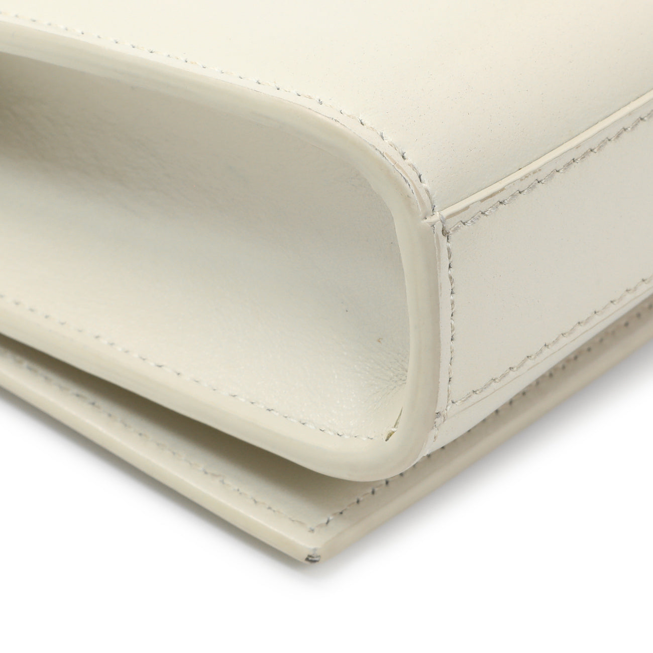 Exclusive Saint Laurent Ivory Calfskin Kate Belt Bag — Lifestyle View