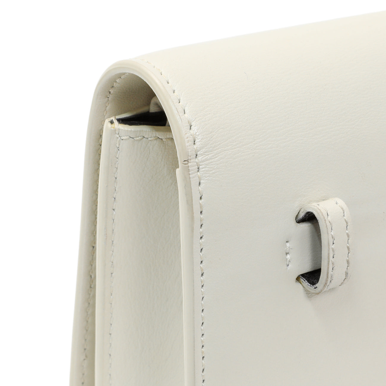 Exclusive Saint Laurent Ivory Calfskin Kate Belt Bag — Alternate View 11