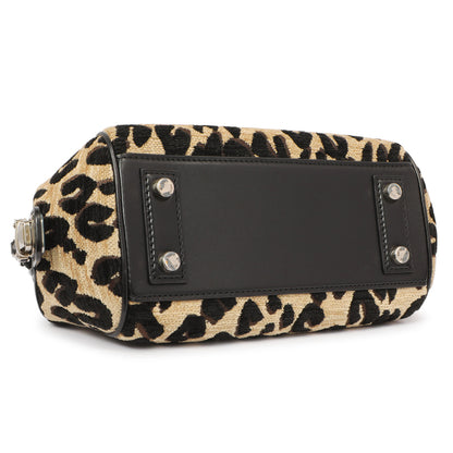 Exclusive Louis Vuitton Jacquard Velvet Leopard Print Stephen Sprouse Baby Bag — Back View