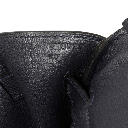 Exclusive Hermes Bleu Nuit Togo Birkin 30 — Lifestyle View