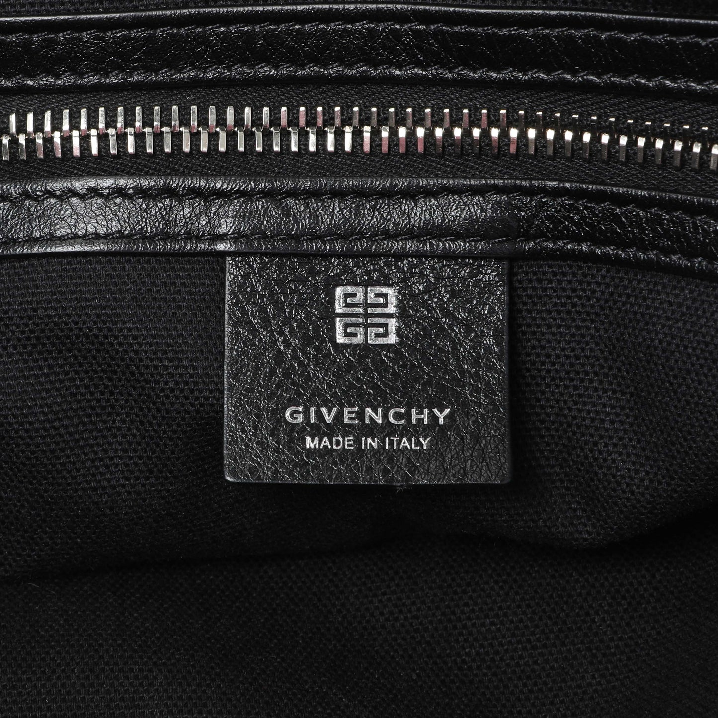 Exclusive Givenchy Black Buffalo Medium Voyou Bag — Detail View
