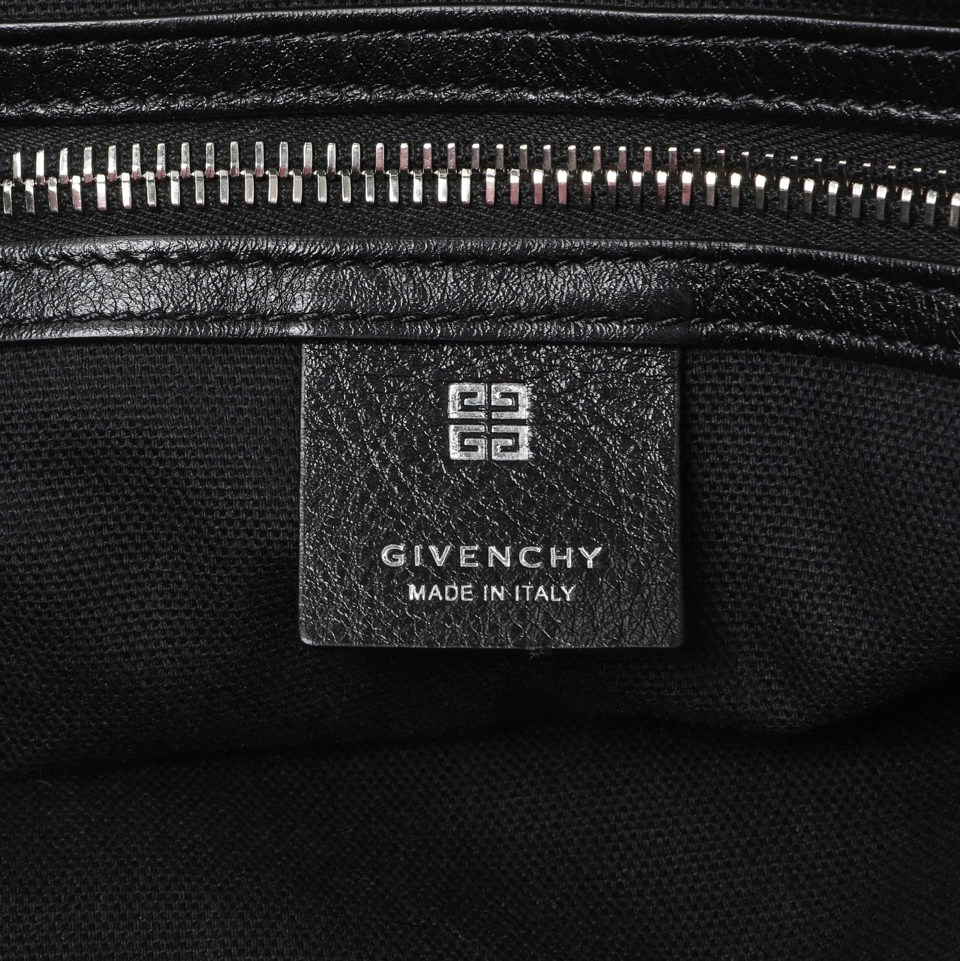 Exclusive Givenchy Black Buffalo Medium Voyou Bag — Detail View