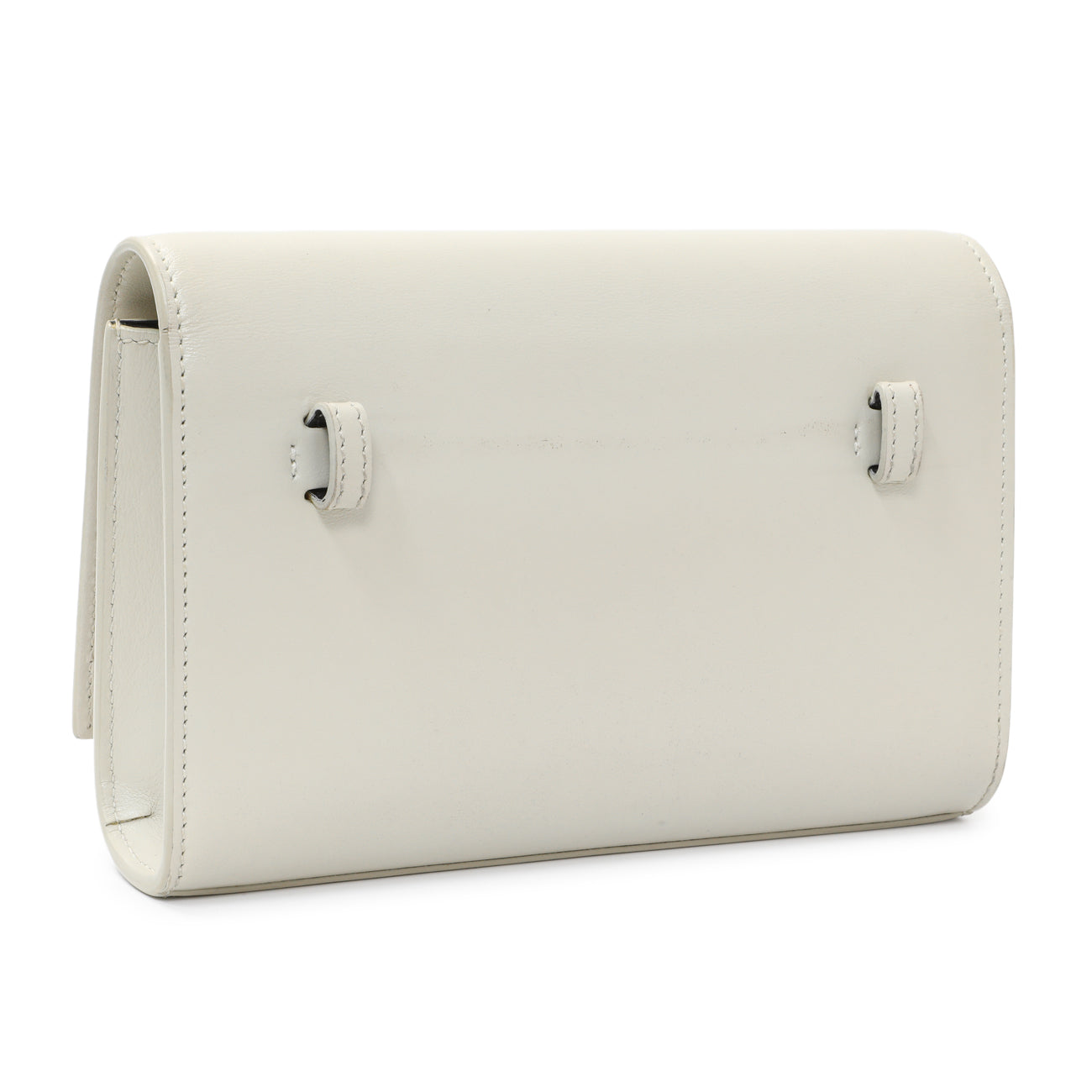 Exclusive Saint Laurent Ivory Calfskin Kate Belt Bag — Side View