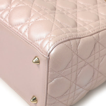 Exclusive Christian Dior Lotus Pearly Lambskin Cannage Medium Lady Dior — Alternate View 7