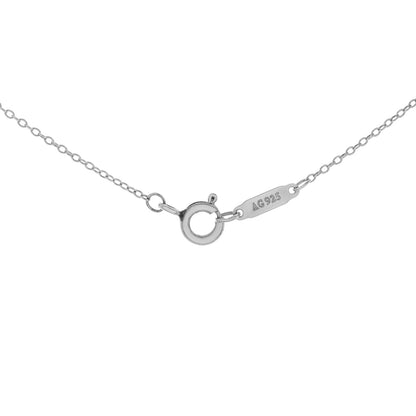 Exclusive Tiffany & Co. Sterling Silver Heart Tag Pendant Necklace — Top View