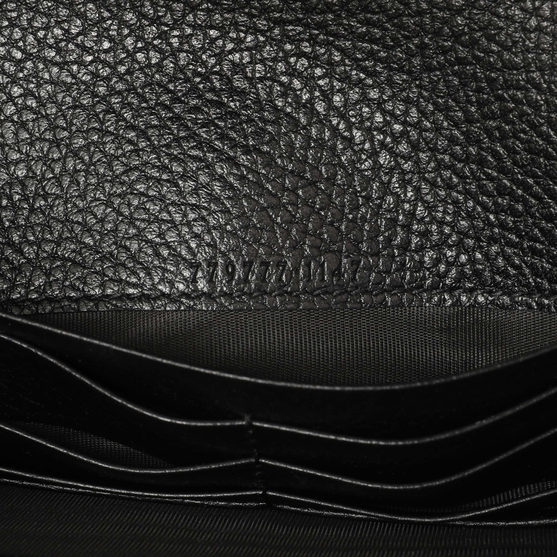 Exclusive Gucci Black Calfskin GG Marmont Chain Wallet — Lifestyle View