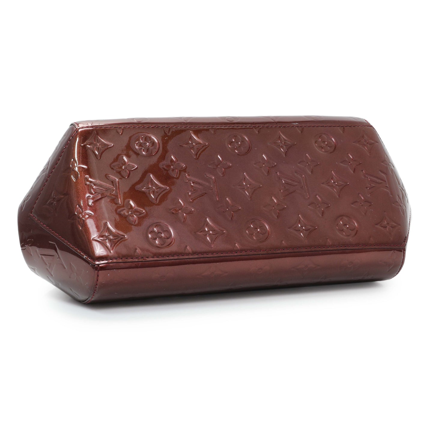 Exclusive Louis Vuitton Rouge Fauviste Monogram Vernis Sherwood PM — Back View