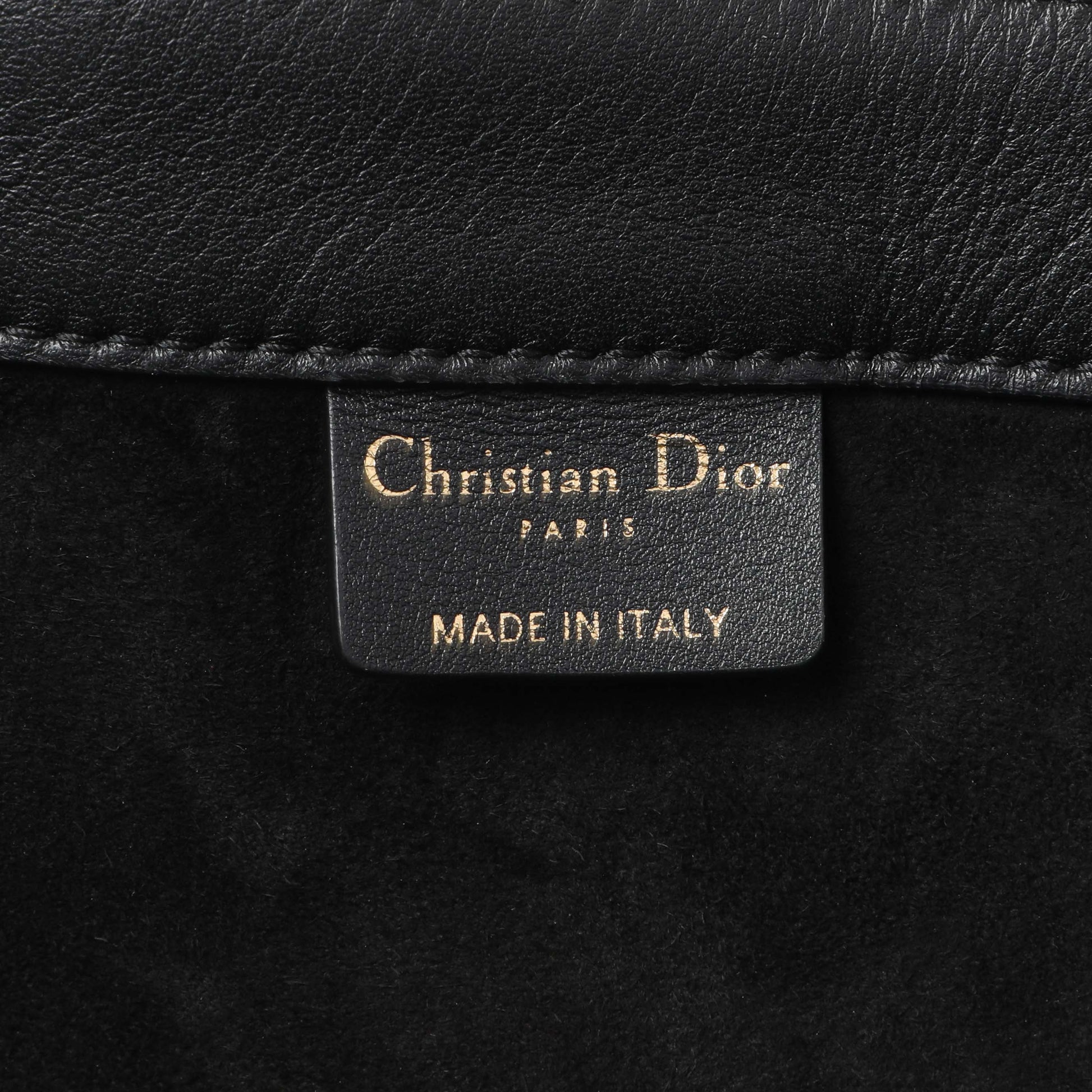 Exclusive Christian Dior Black Calfskin Embossed Medium Book Tote — Alternate View 9