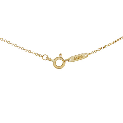 Exclusive Tiffany & Co. 18K Yellow Gold Mini Double Heart Tag Pendant — Top View