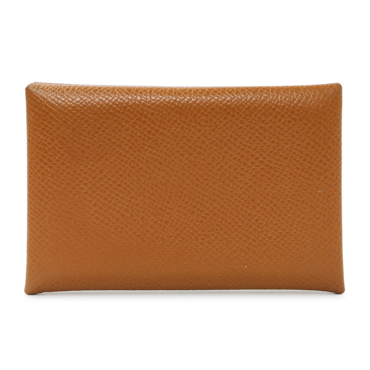 Exclusive Hermes Gold Epsom Calvi Card Case — Side View