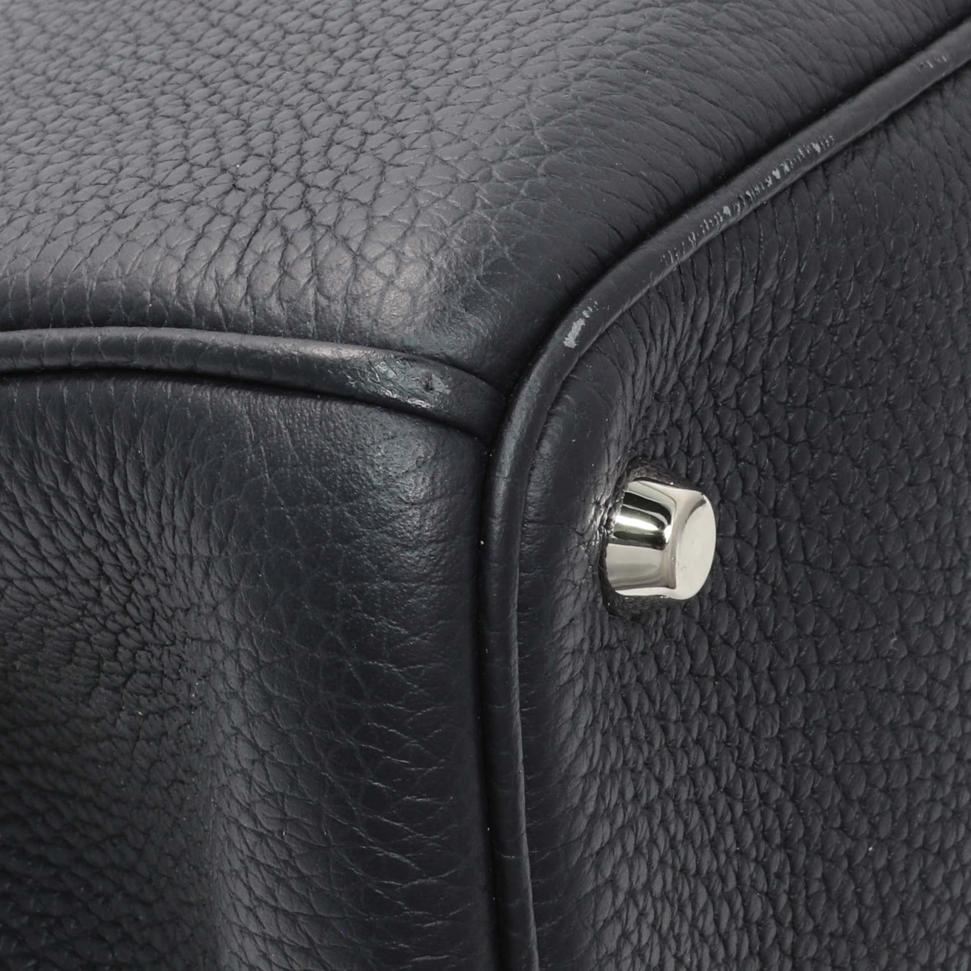 Exclusive Christian Dior Navy Bullcalf Medium Diorissimo Tote — Lifestyle View