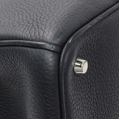 Exclusive Christian Dior Navy Bullcalf Medium Diorissimo Tote — Lifestyle View
