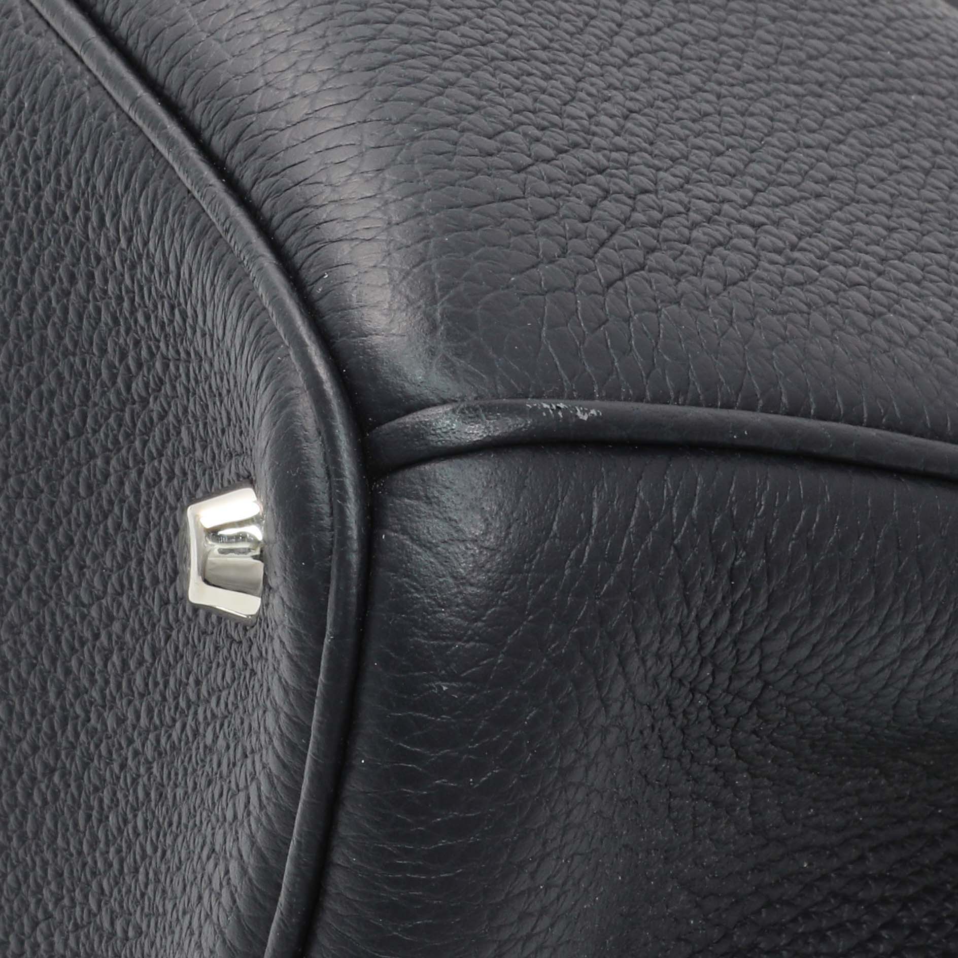 Exclusive Christian Dior Navy Bullcalf Medium Diorissimo Tote — Alternate View 7