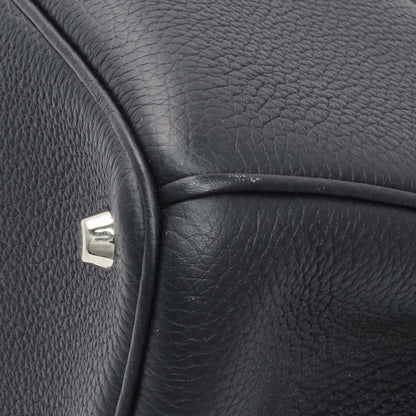 Exclusive Christian Dior Navy Bullcalf Medium Diorissimo Tote — Alternate View 7