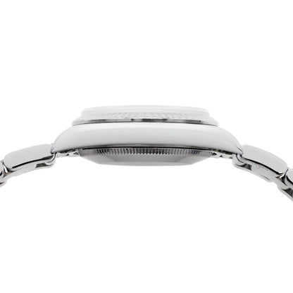 Exclusive Rolex Stainless Steel White Gold Oyster Perpetual 31 67514 — Side View