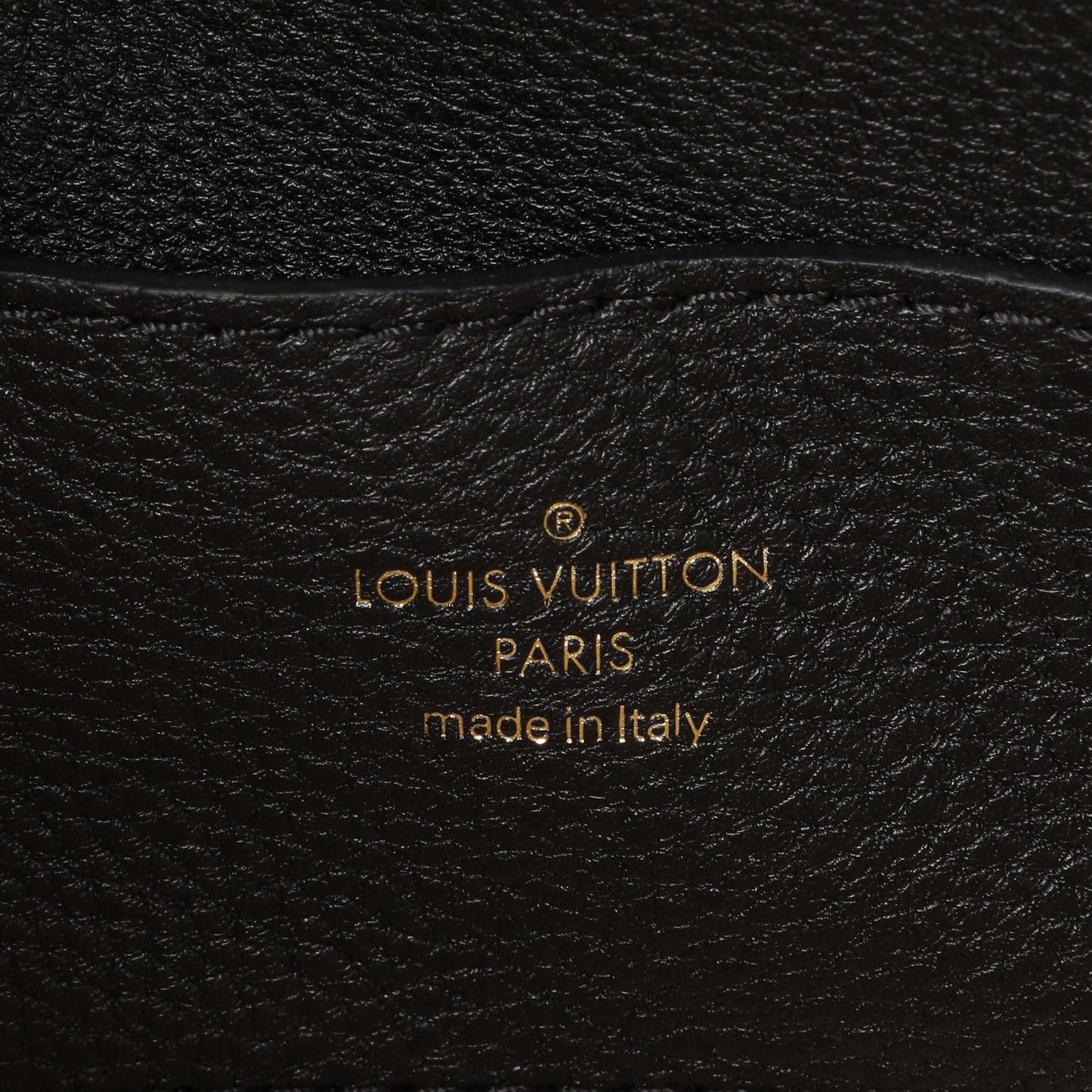 Exclusive Louis Vuitton Black Grained Calfskin LV Pont 9 Soft MM — Detail View