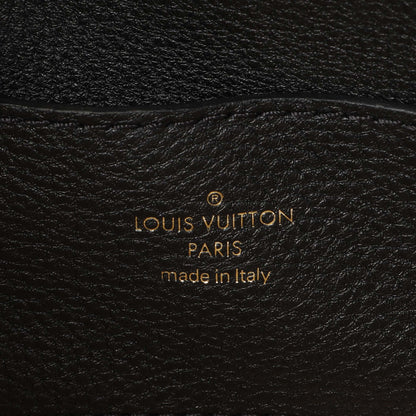 Exclusive Louis Vuitton Black Grained Calfskin LV Pont 9 Soft MM — Detail View