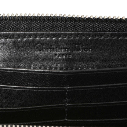 Exclusive Christian Dior Black Lambskin Cannage Lady Dior Zip Wallet — Alternate View 9