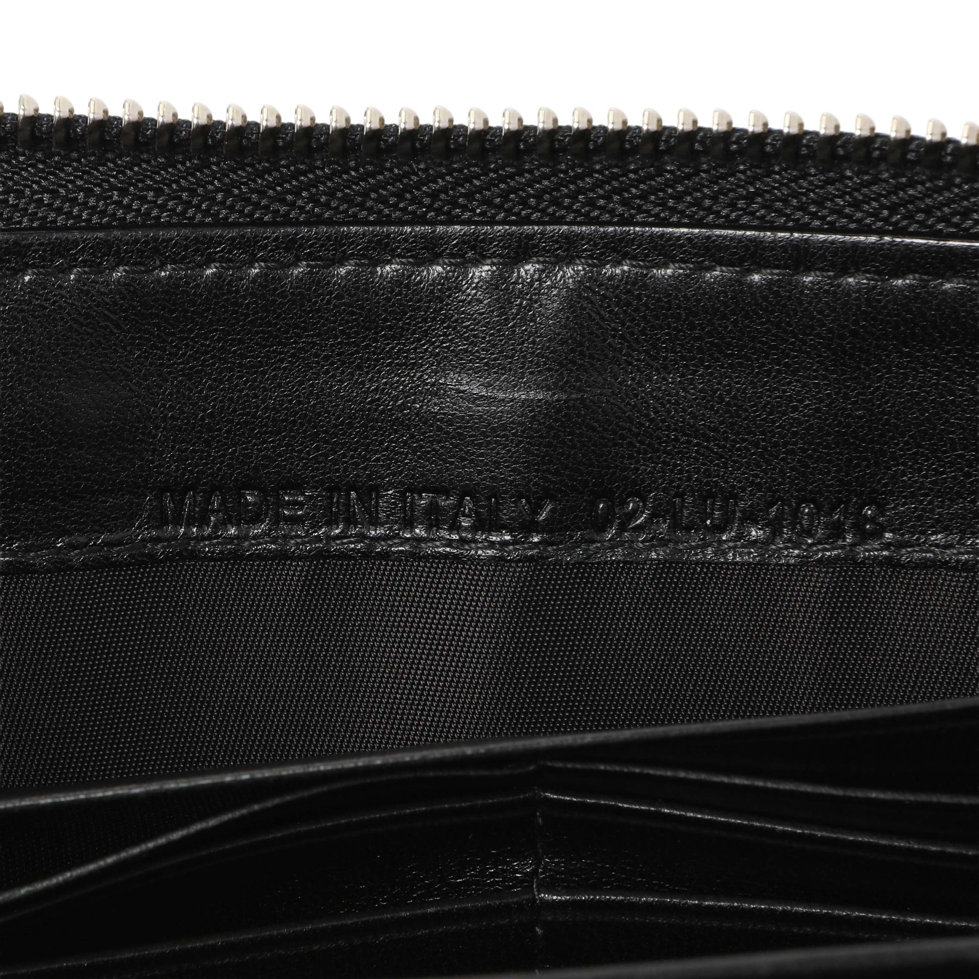 Exclusive Christian Dior Black Lambskin Cannage Lady Dior Zip Wallet — Alternate View 10