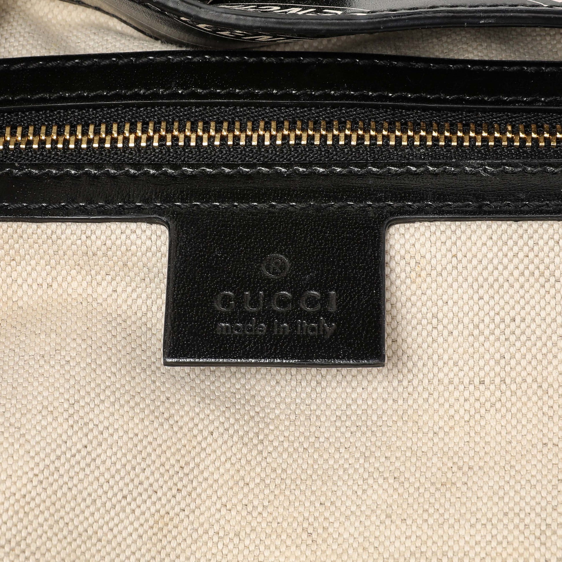 Exclusive Gucci X Balenciaga Black Calfskin Logo Print Medium Jackie 1961 Hobo — Alternate View 10