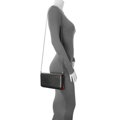 Exclusive Christian Louboutin Black Calfskin Paloma Clutch — Lifestyle View