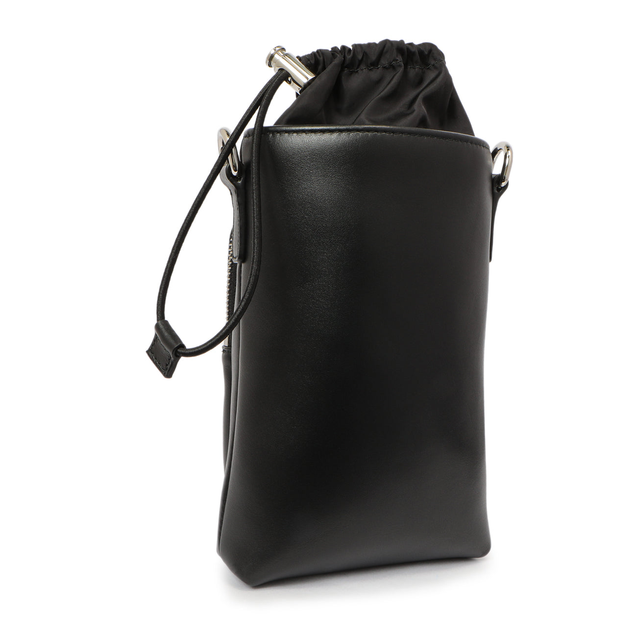 Exclusive Prada Black Calfskin Smartphone Case — Side View