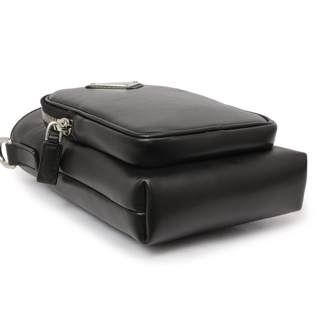 Exclusive Prada Black Calfskin Smartphone Case — Back View