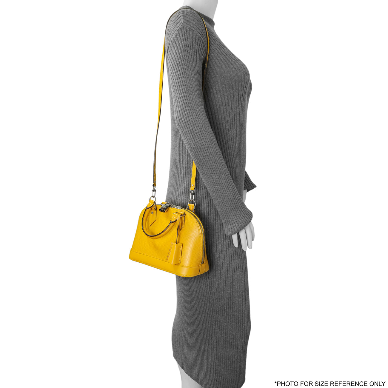 Exclusive Louis Vuitton Yellow Epi Alma BB — Lifestyle View