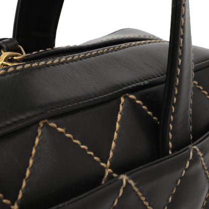 Exclusive Chanel Black Calfskin Wild Stitch Top Handle — Alternate View 13