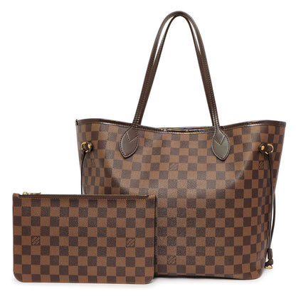 Exclusive Louis Vuitton Damier Ebene Neverfull MM — Front View