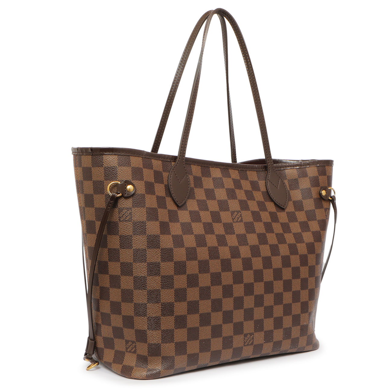 Exclusive Louis Vuitton Damier Ebene Neverfull MM — Side View