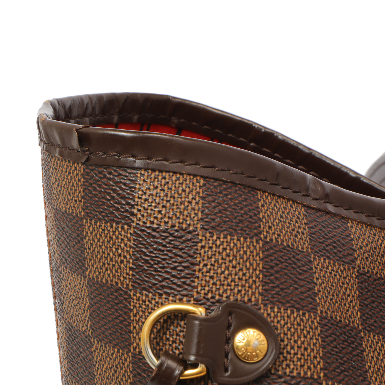 Exclusive Louis Vuitton Damier Ebene Neverfull MM — Alternate View 9
