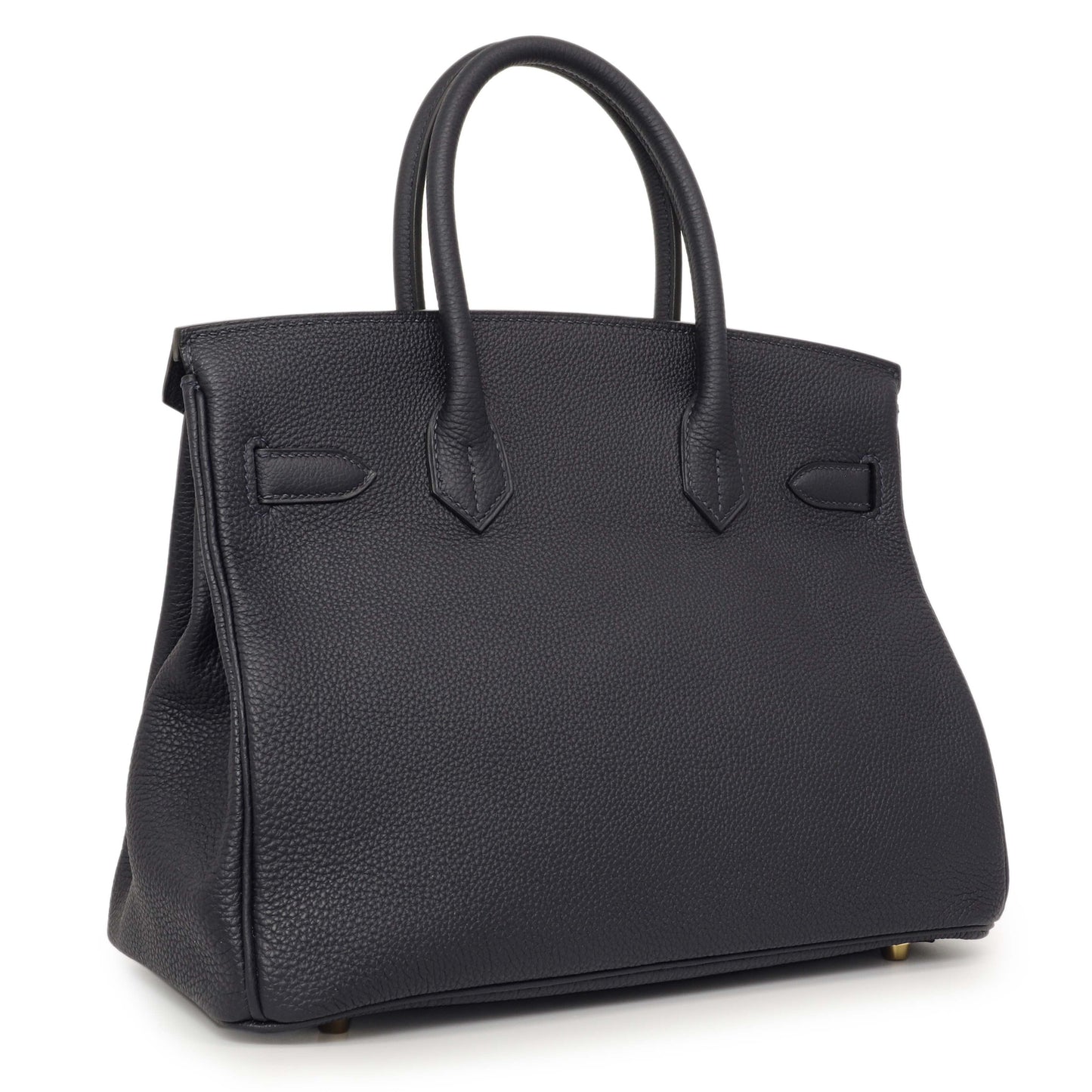 Exclusive Hermes Bleu Nuit Togo Birkin 30 — Side View