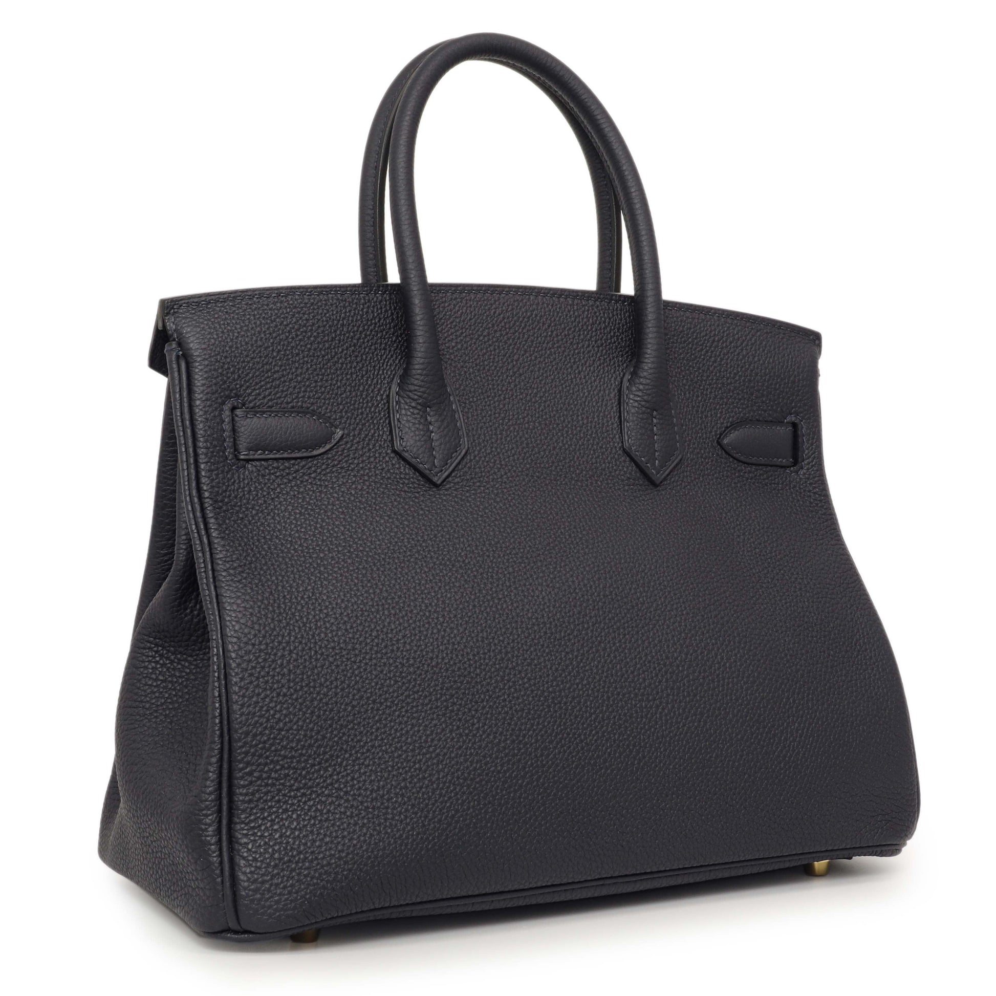 Exclusive Hermes Bleu Nuit Togo Birkin 30 — Side View