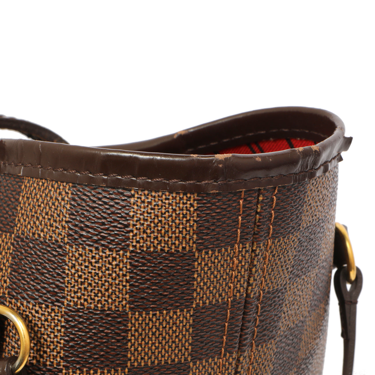 Exclusive Louis Vuitton Damier Ebene Neverfull MM — Alternate View 10