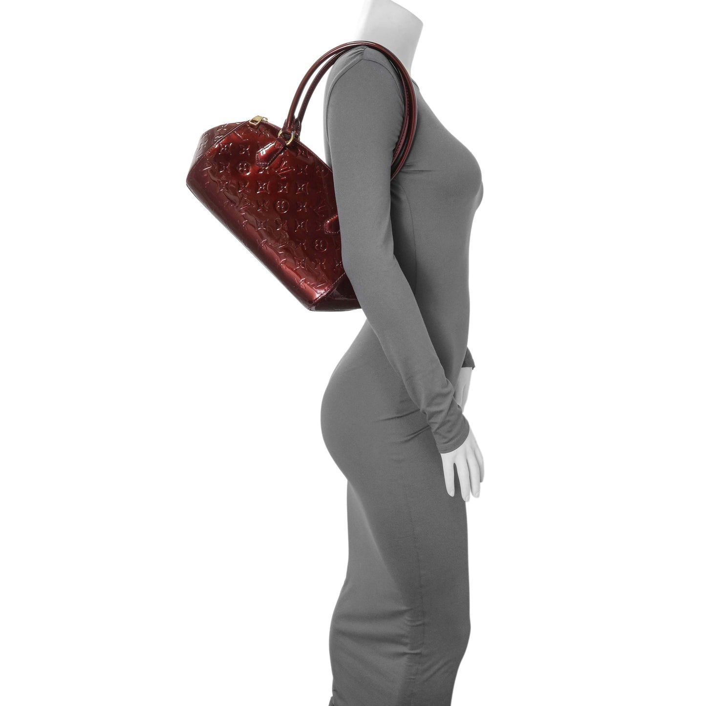 Exclusive Louis Vuitton Rouge Fauviste Monogram Vernis Sherwood PM — Alternate View 11