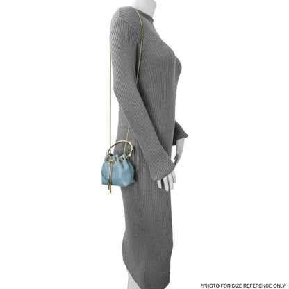 Exclusive Jimmy Choo Blue Lambskin Micro Bon Bon Bag — Alternate View 8