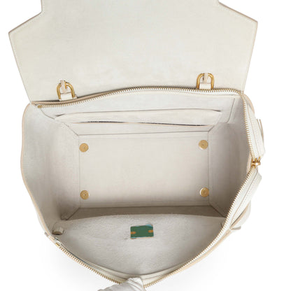 Exclusive Celine White Grained Calfskin Mini Belt Bag — Alternate View 8
